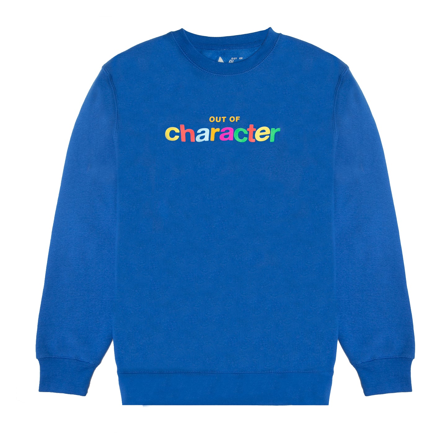 silly rainbow crewneck - royal blue