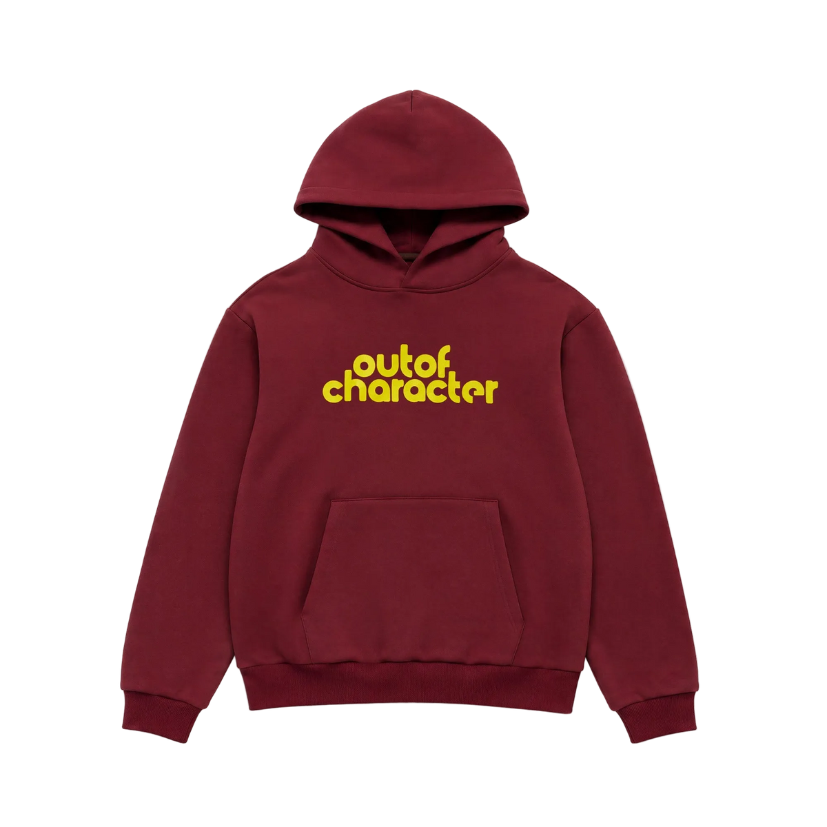 Bubble Letter Hoodie - Maroon
