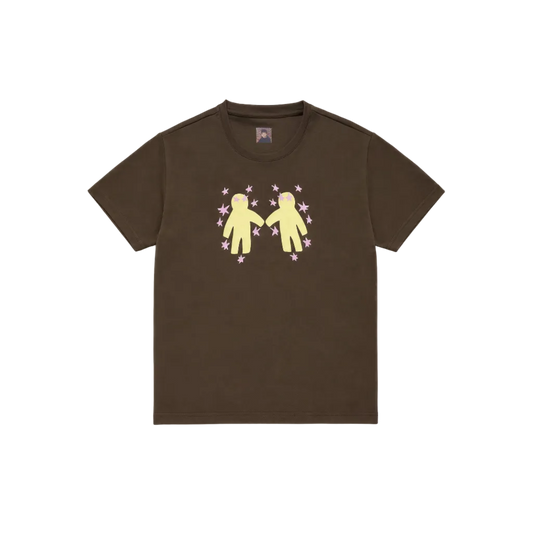 Hold My Hand Baby Tee - Brown