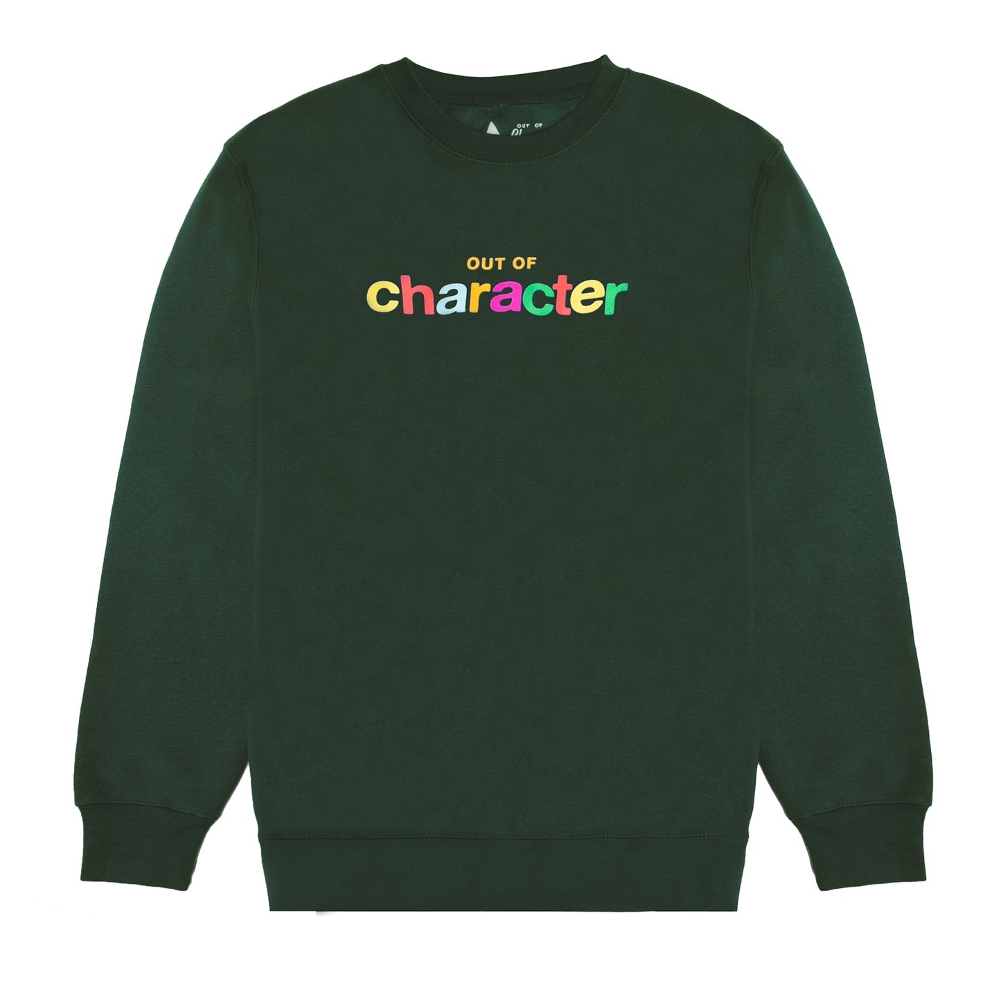 silly rainbow crewneck - sports green